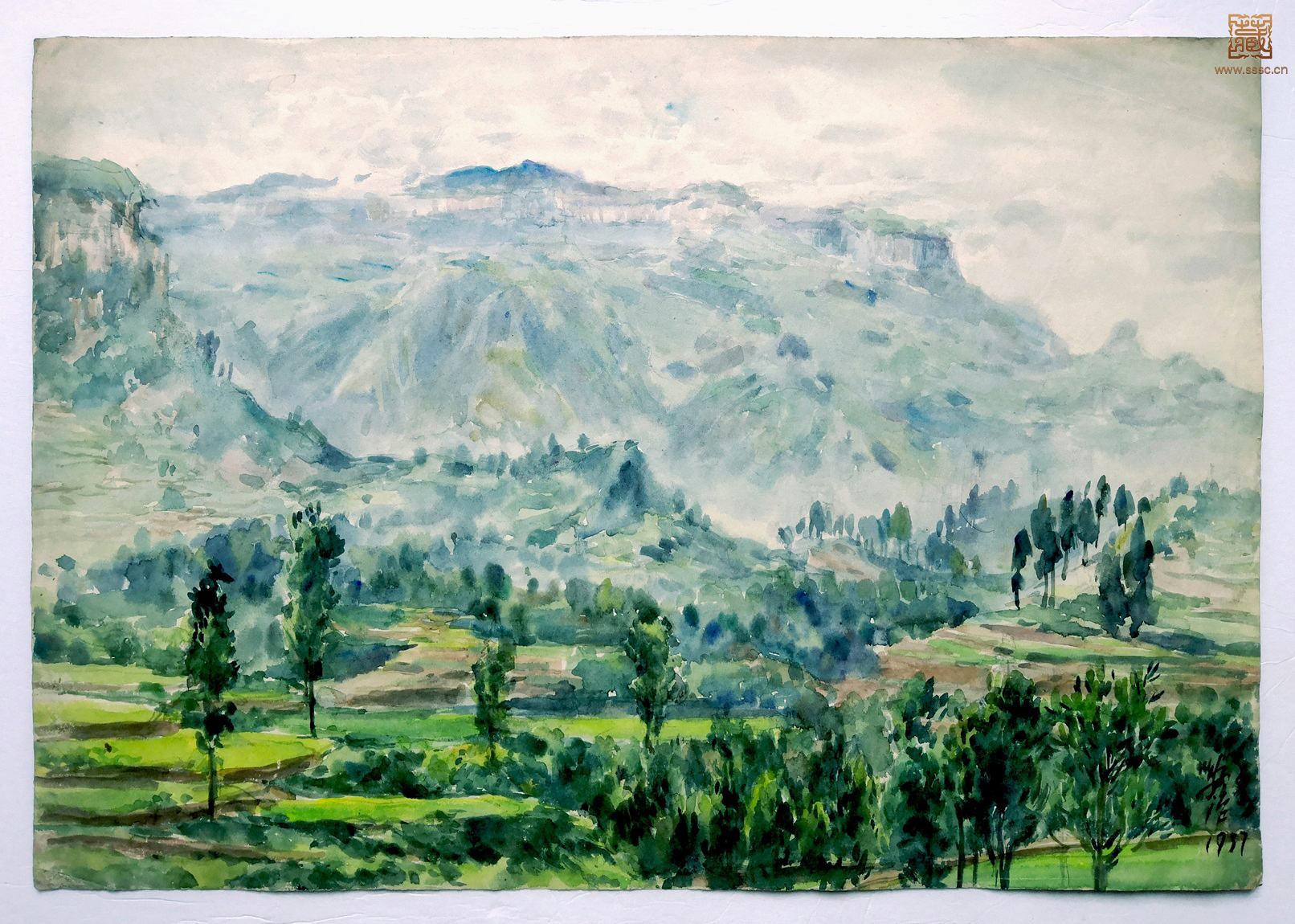 65  张安治《绿野黛峦》.jpg